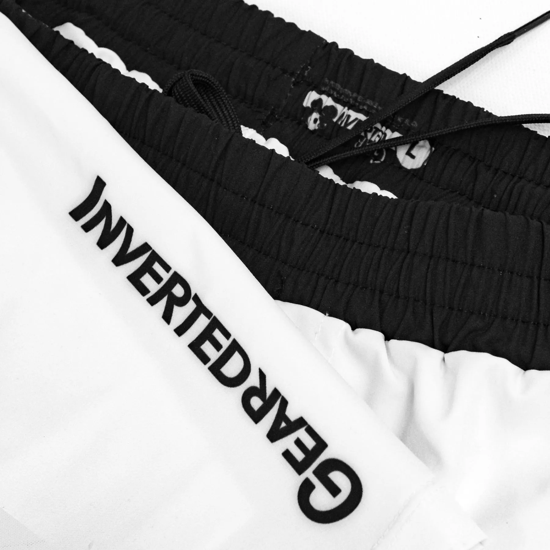 White Layered No-Gi BJJ Shorts