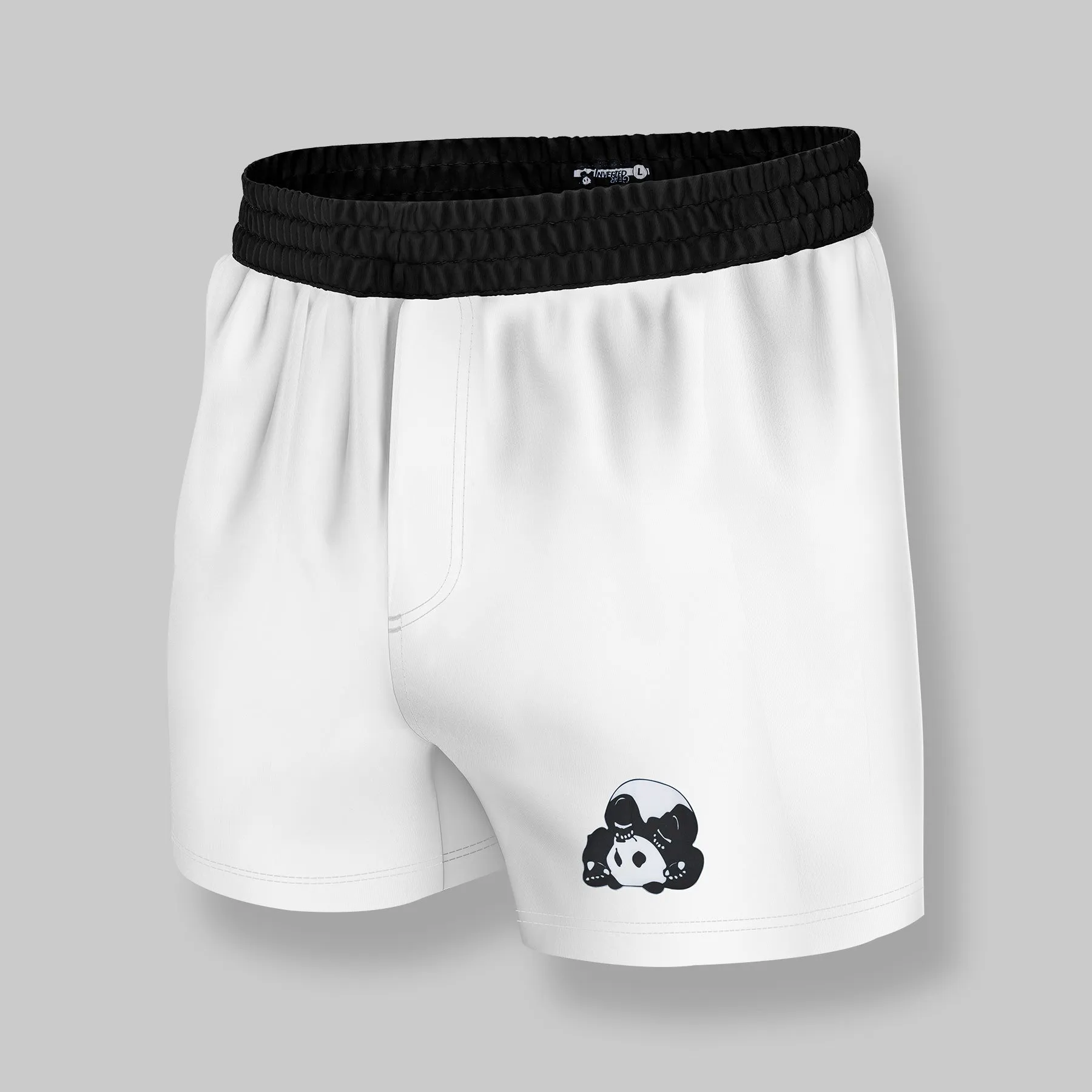 White Layered No-Gi BJJ Shorts