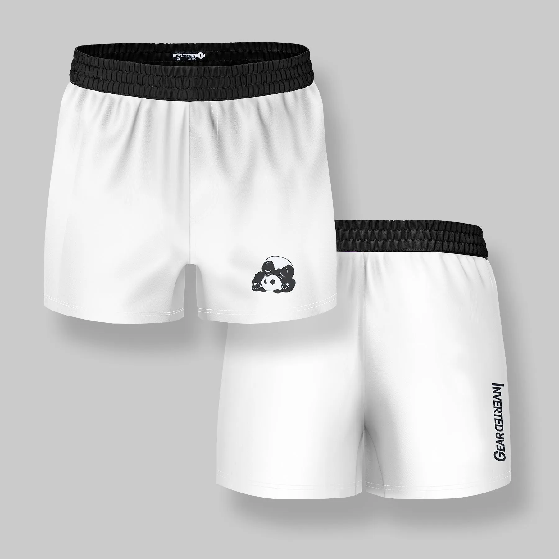 White Layered No-Gi BJJ Shorts