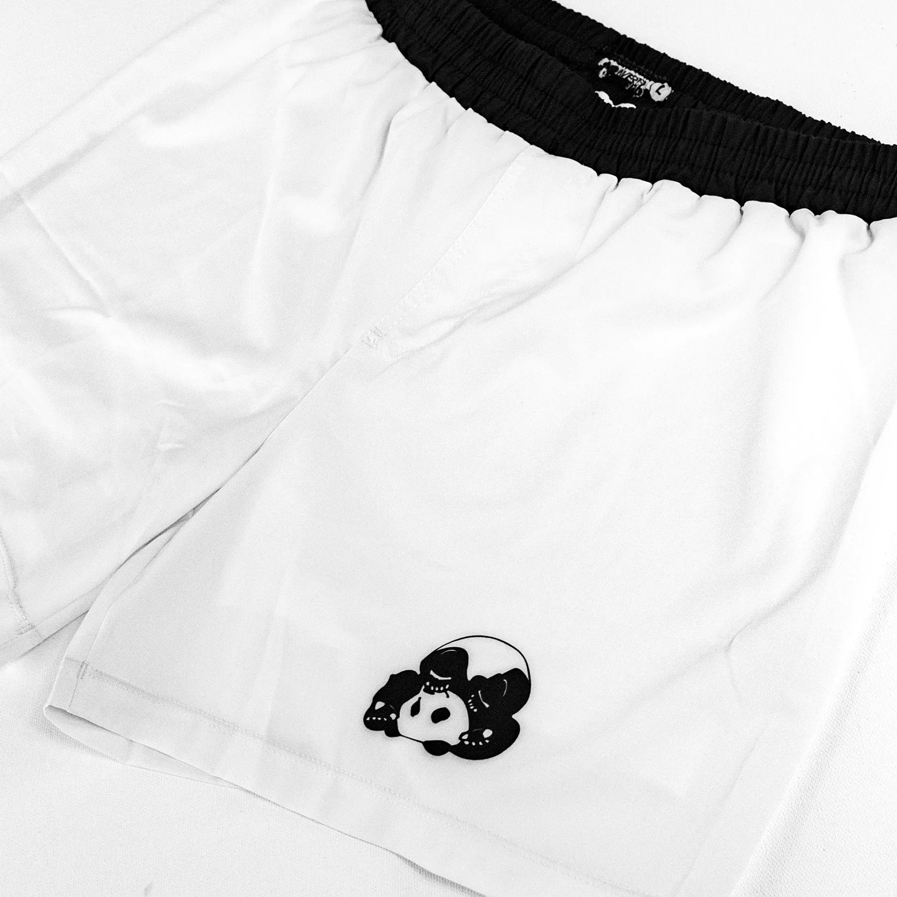 White Layered No-Gi BJJ Shorts