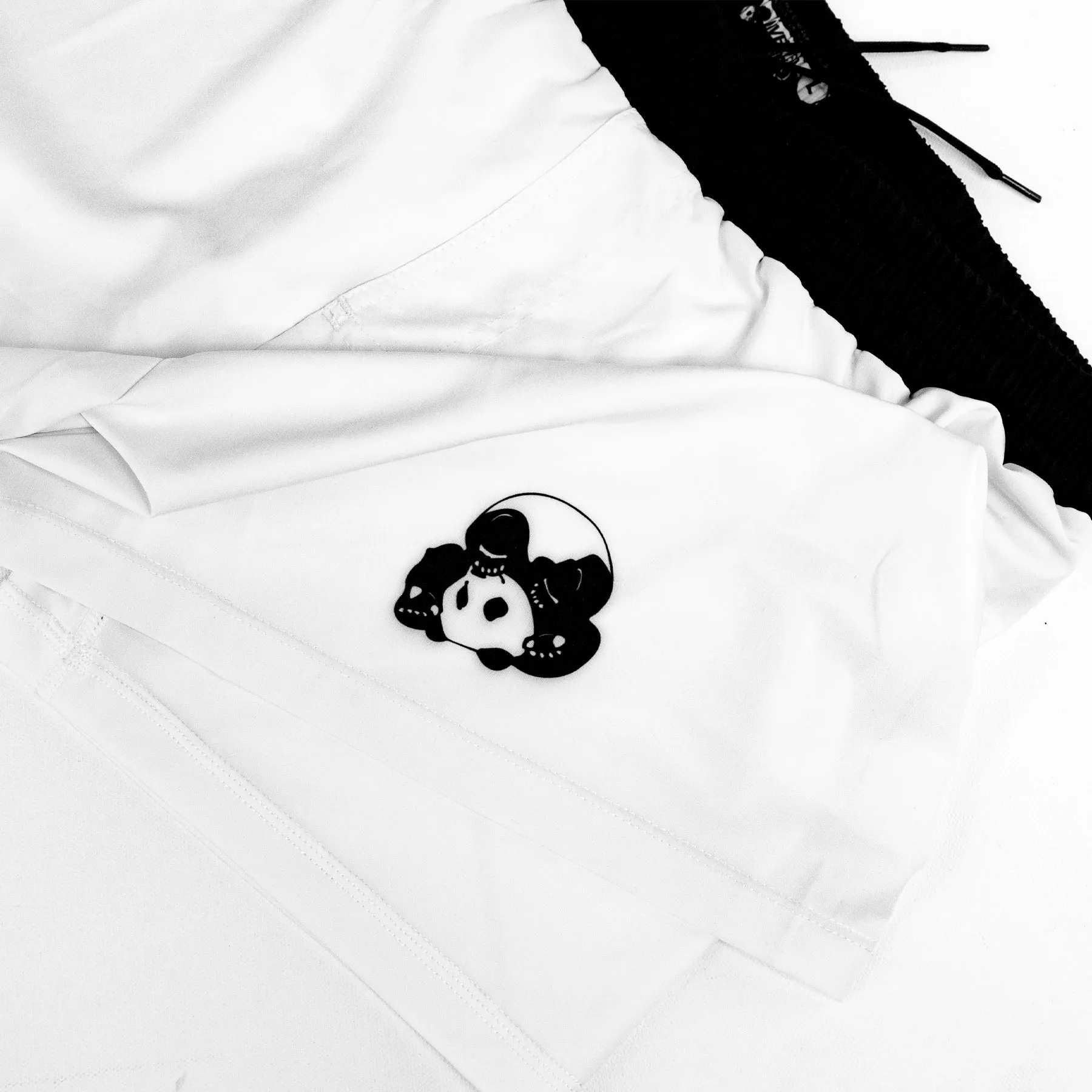 White Layered No-Gi BJJ Shorts