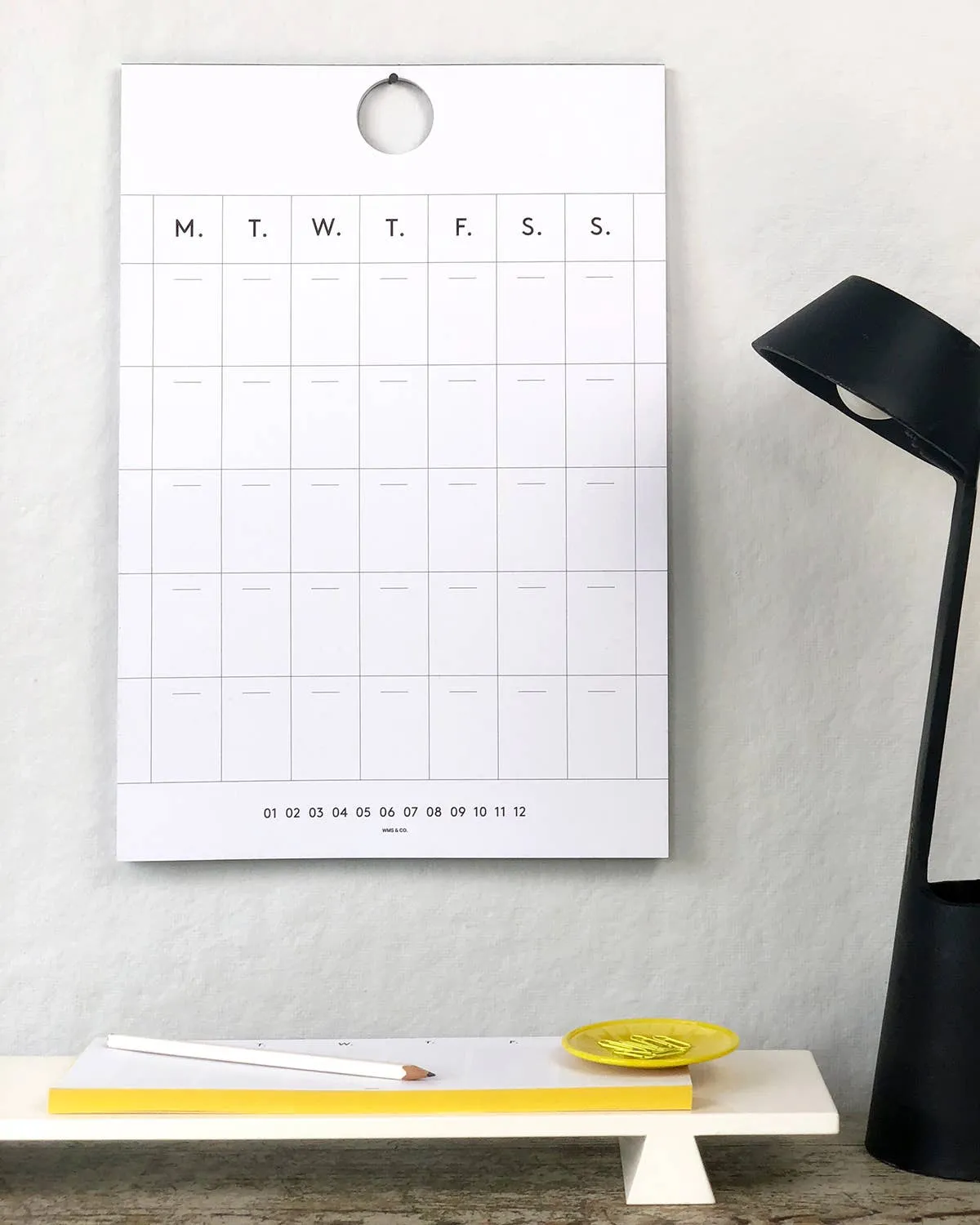 Wms&Co. Keyboard Weekly Planner with Gold Foil Edge