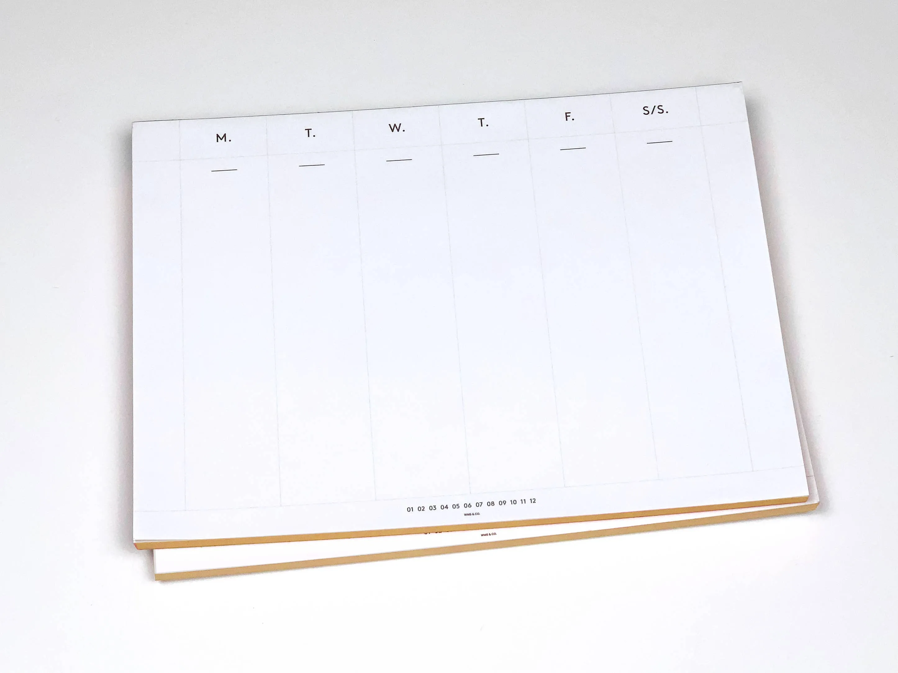 Wms&Co. Keyboard Weekly Planner with Gold Foil Edge