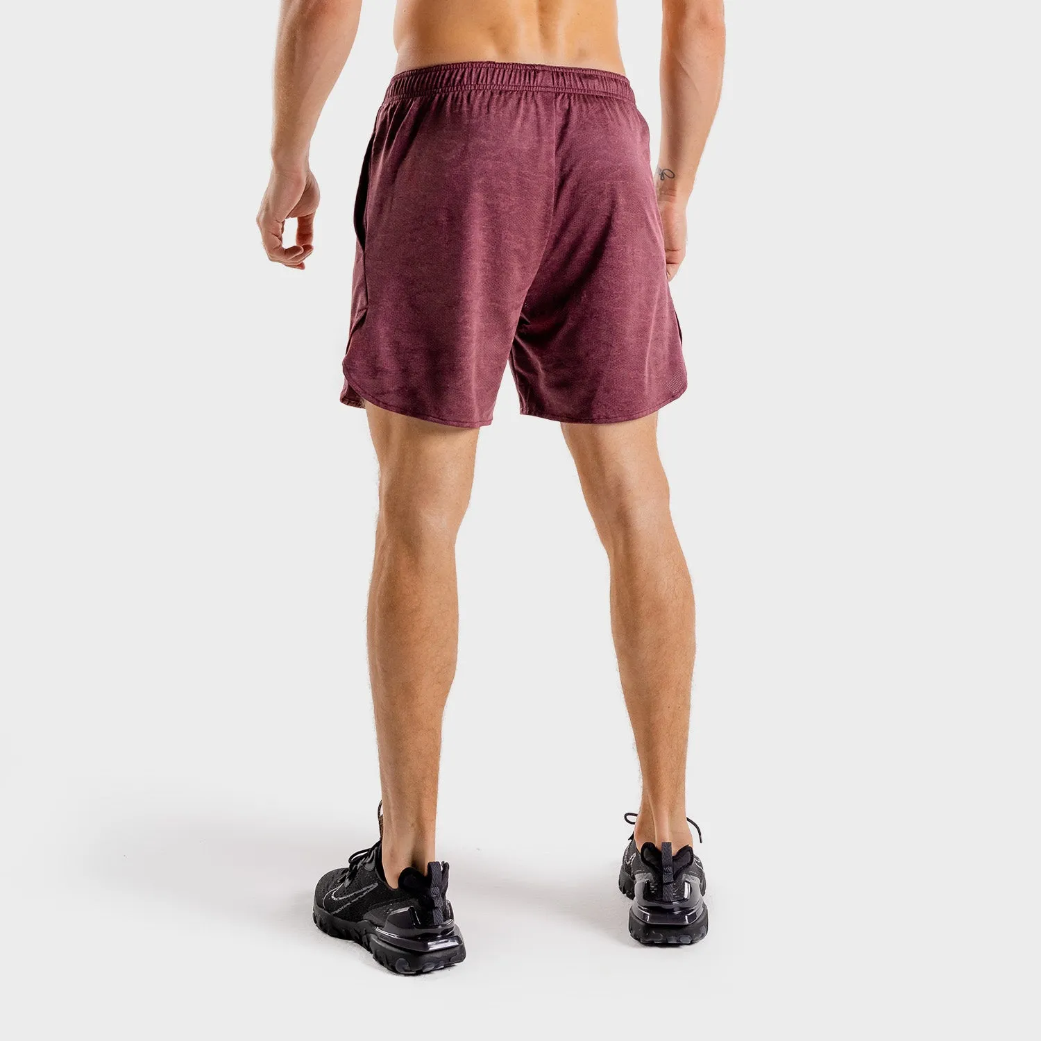 Wolf Shorts - Burgundy